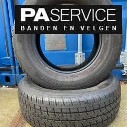 2x Bridgestone 215 65 15C verzwaarde zomerbanden 8.3 mm, Gebruikt, Velg(en), -, -