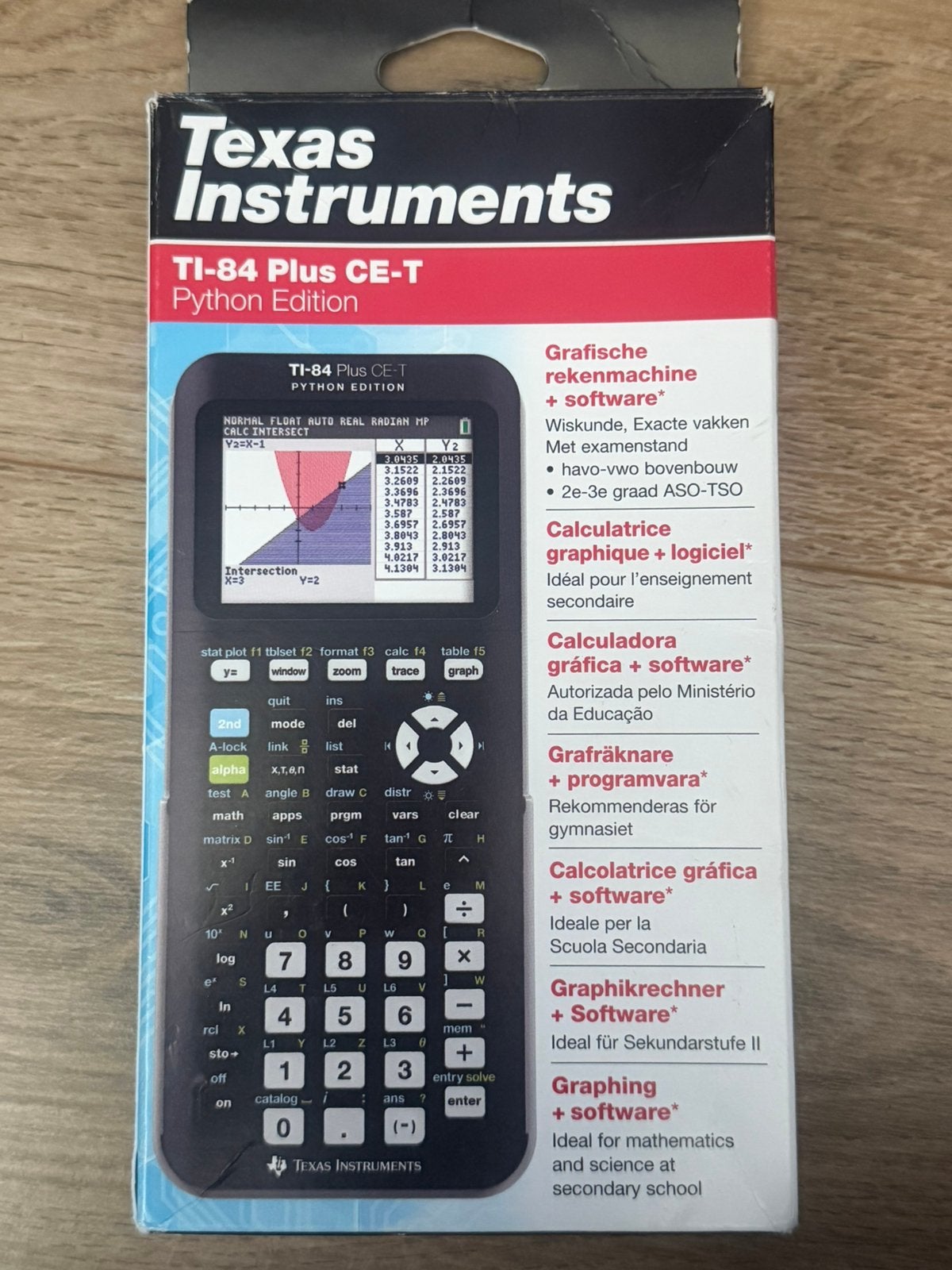 Nieuw: Texas Instruments TI-84 Plus CE-T Python Edition, Ophalen of Verzenden, Grafische rekenmachine, Nieuw