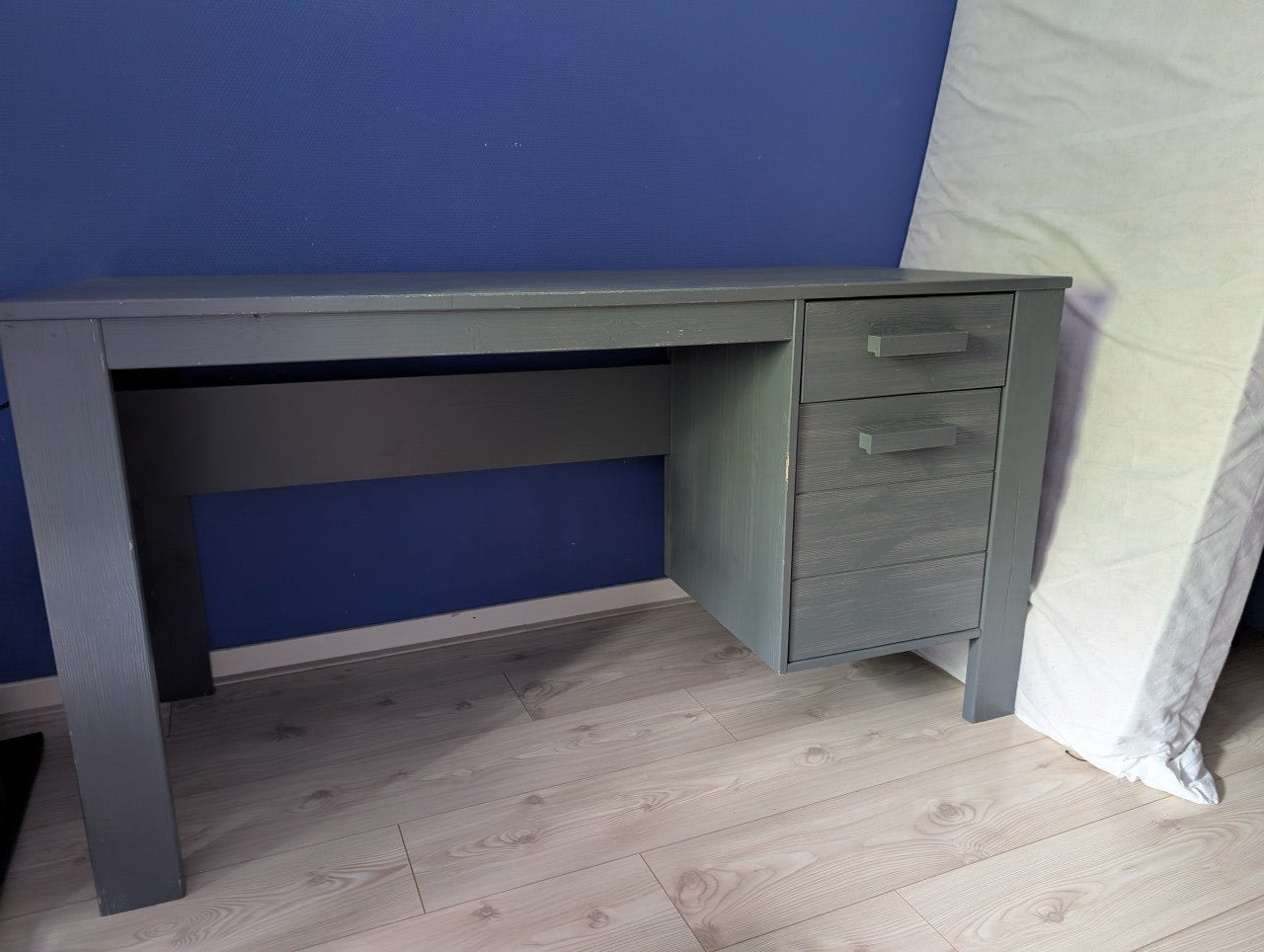 bureau, Gebruikt, Scandinavisch, Hout, Schoolbureau
