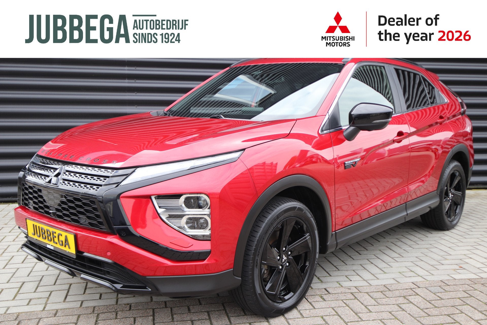 Mitsubishi Eclipse Cross 2.4 PHEV Black Edition Red Diamond, Auto's, Automaat, Bedrijf, Vierwielaandrijving, Hybride Elektrisch/Benzine