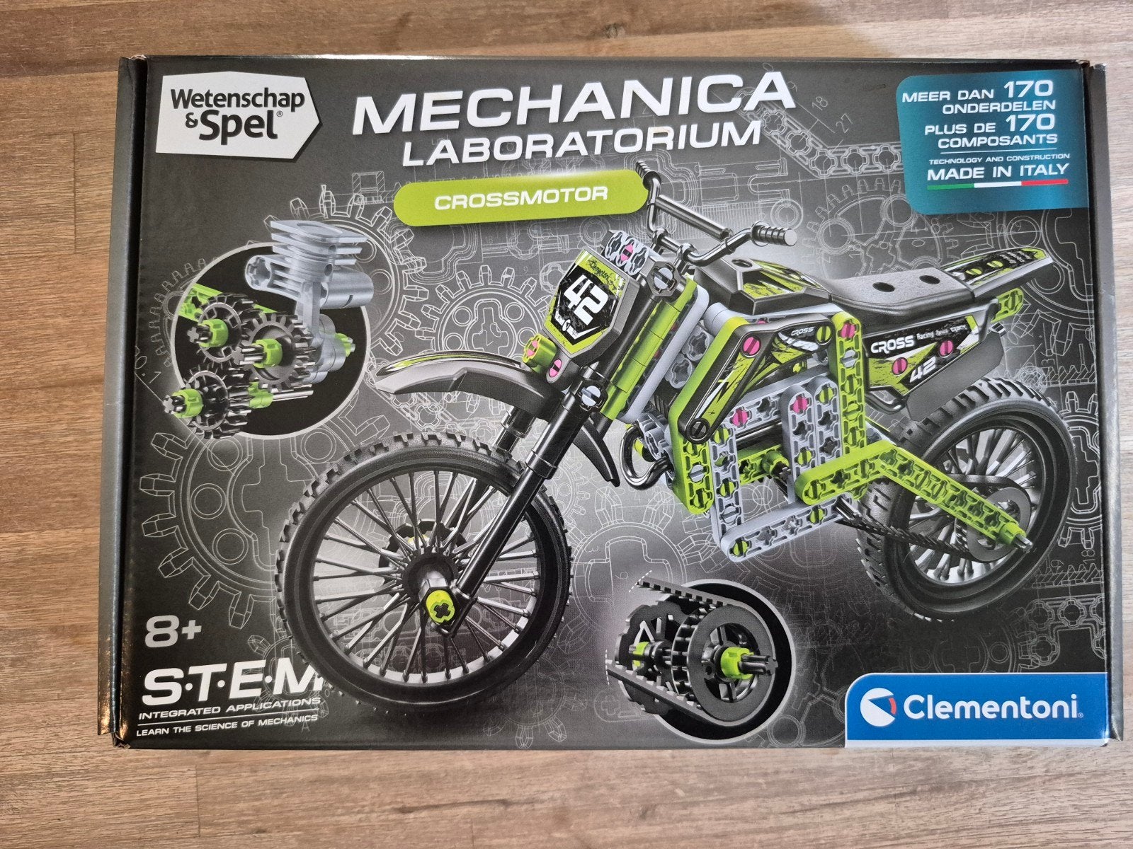 Clementoni Mechanica Laboratorium Crossmotor - NIEUW, Ophalen of Verzenden, Nieuw, Overige merken