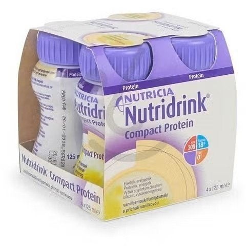 Nutridrink Compact Protein Vanille 48 Flesjes 125ml, Ophalen of Verzenden, Nieuw, Poeder of Drank