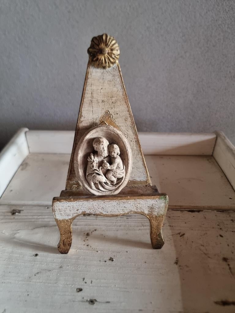 Oud heilig relikwie meerschuim 4 * schapenweide *, Ophalen of Verzenden
