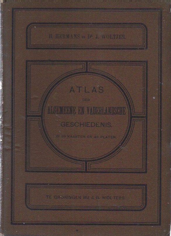 Atlas der Algemeene en Vaderlandsche geschiedenis(4edr.1897), Gelezen, Ophalen of Verzenden, Landkaart, 1800 tot 2000