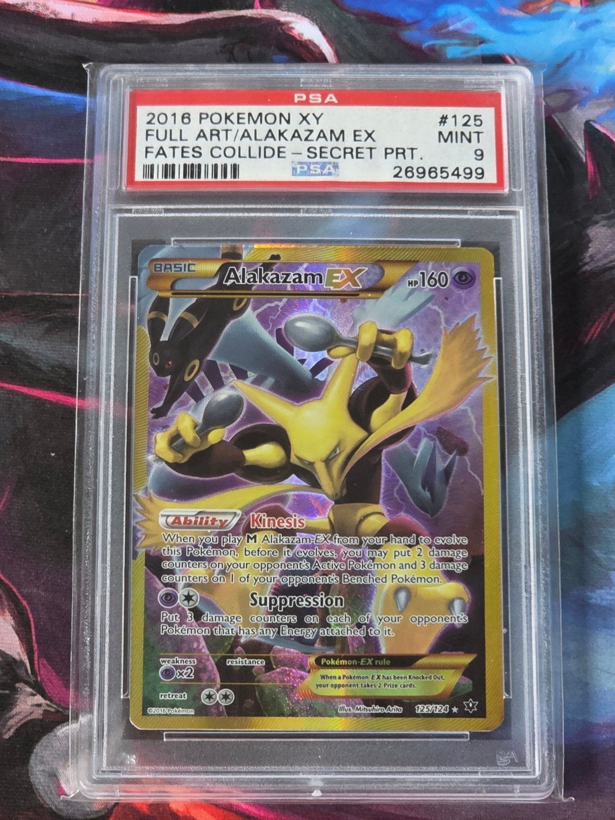 Alakazam 125/124 PSA 9, Hobby en Vrije tijd, Verzamelkaartspellen | Pokémon, Ophalen of Verzenden, Losse kaart