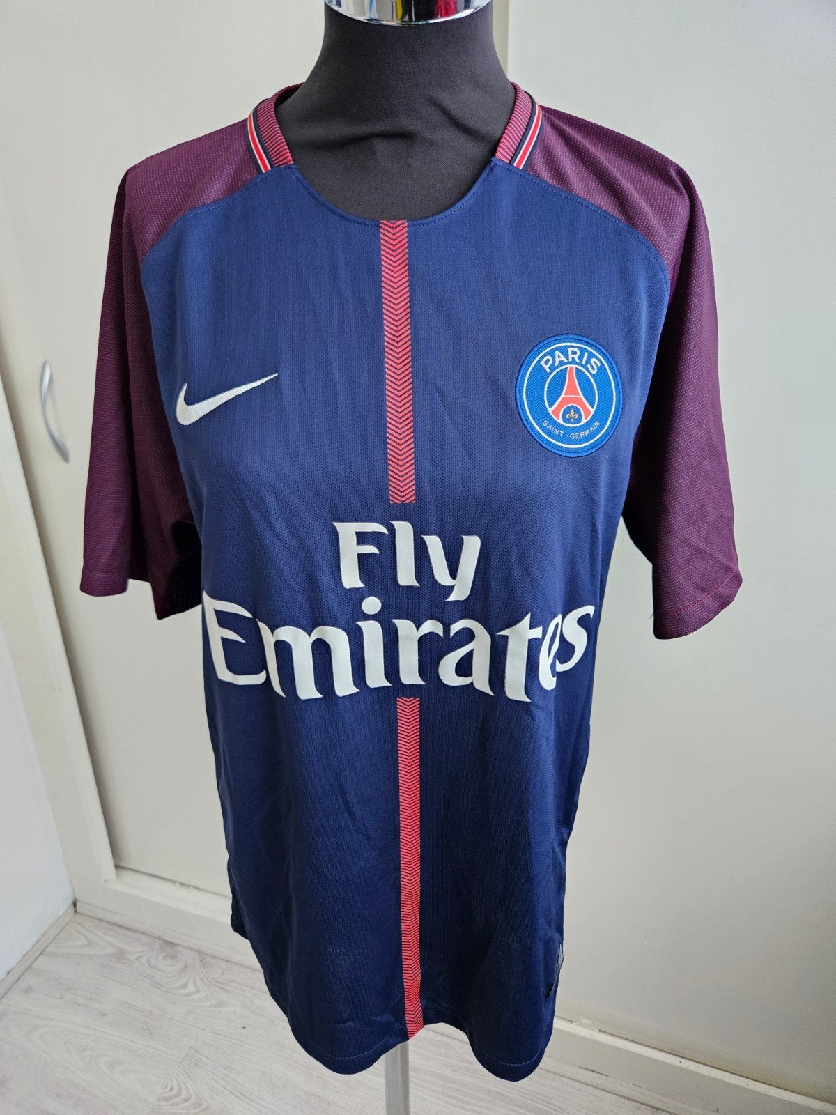 PSG Thuisshirt 2017/2018 Maat M, Nike, Ophalen of Verzenden, Zo goed als nieuw, Voetbal
