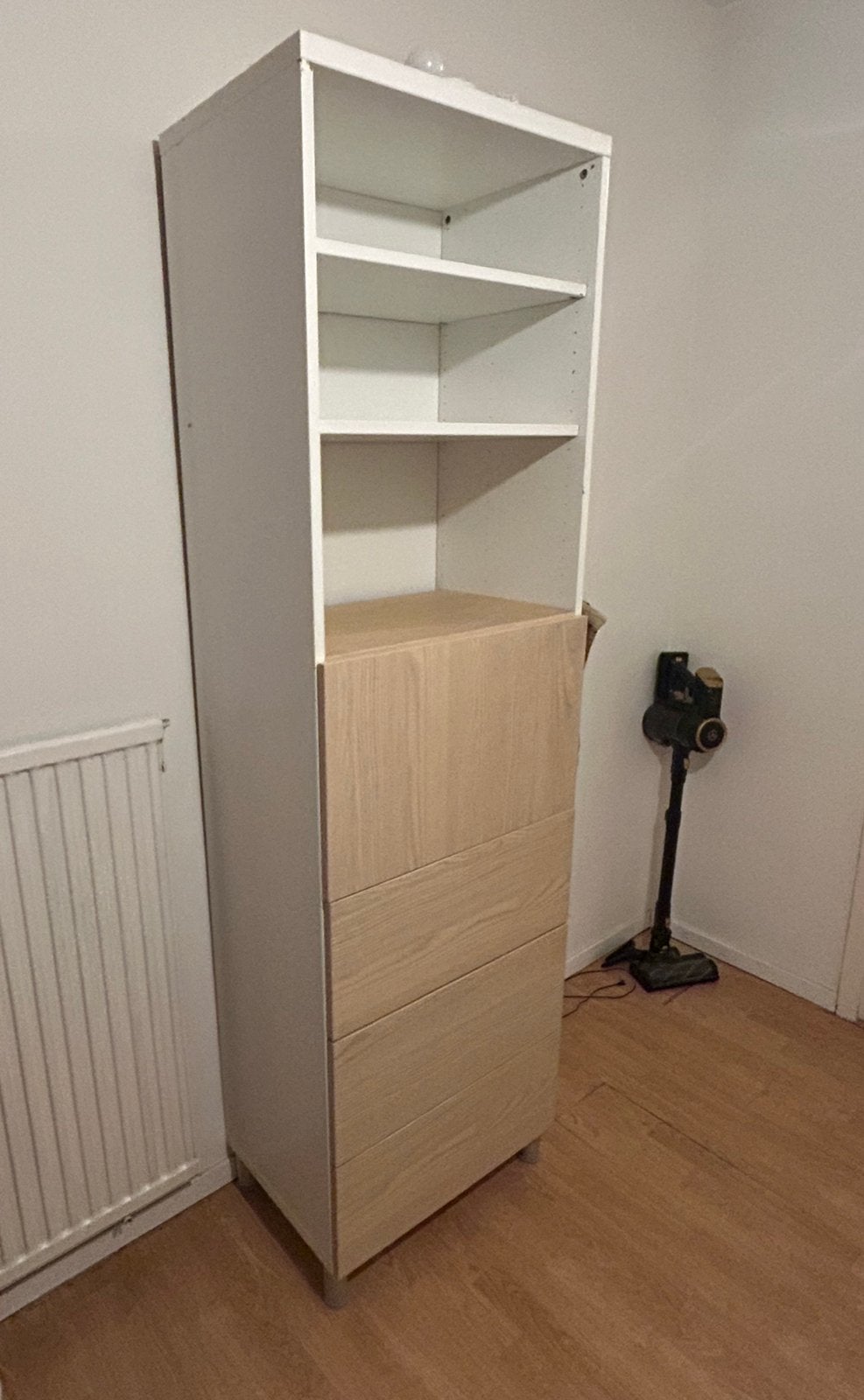 IKEA SMÅSTAD / PLATSA Kastcombinatie (Wit/Berken), Zo goed als nieuw, Minder dan 100 cm, 25 tot 50 cm, 50 tot 100 cm