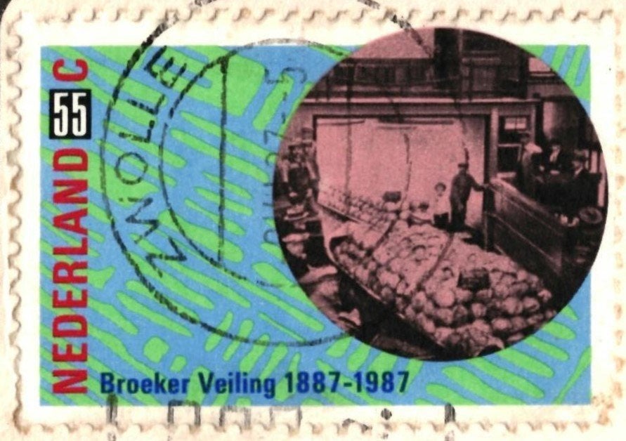 805358 Ruinen Drenthe _Gelopen mooie zegel Broeker Veiling, Ophalen of Verzenden, 1980 tot heden, Gelopen, Drenthe