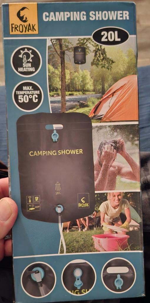 Campingdouche 20 liter sun heating, Ophalen of Verzenden, Nieuw