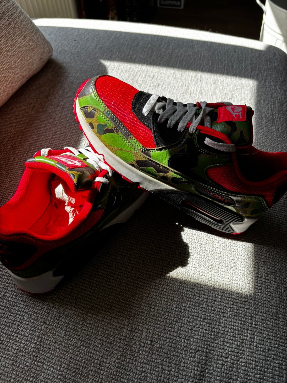 Nike air 90 camo reverse duck M43, Verzenden, Zo goed als nieuw, Overige kleuren