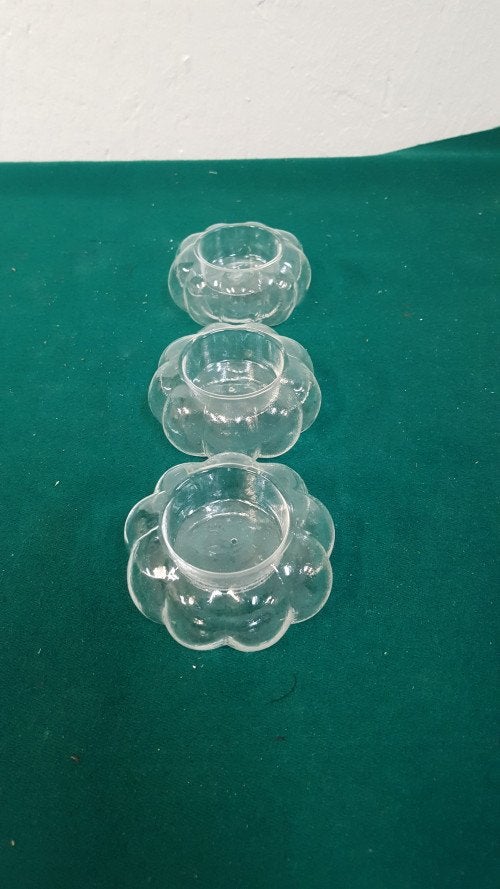 kandelaars glas bloem vorm, Huis en Inrichting, Ophalen of Verzenden, 'T Olde Gre-j, Info@toldegrej.nl, Endepoelstraat 20f Didam