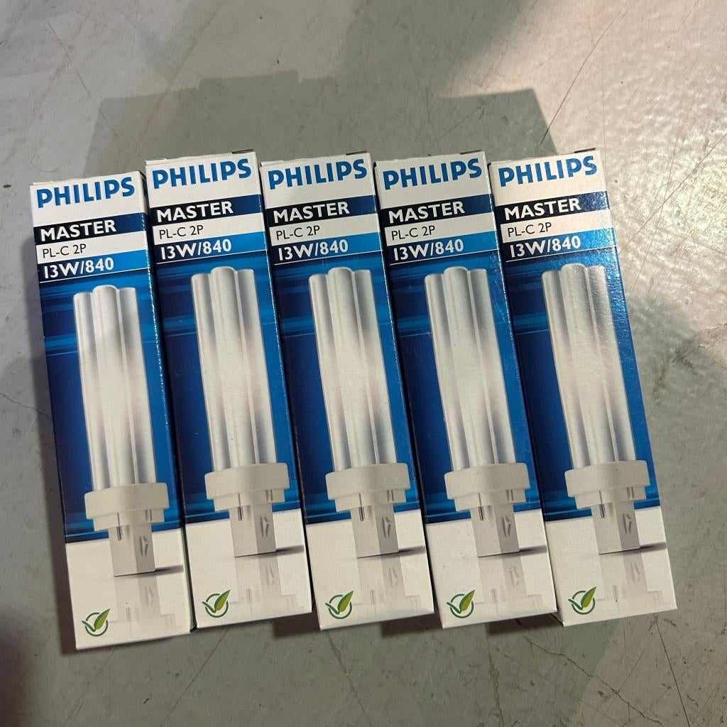 Philips Plc 13w 840 2-p, 5 stuks nieuw, Ophalen of Verzenden, Nieuw, Overige fittingen, Spaarlamp
