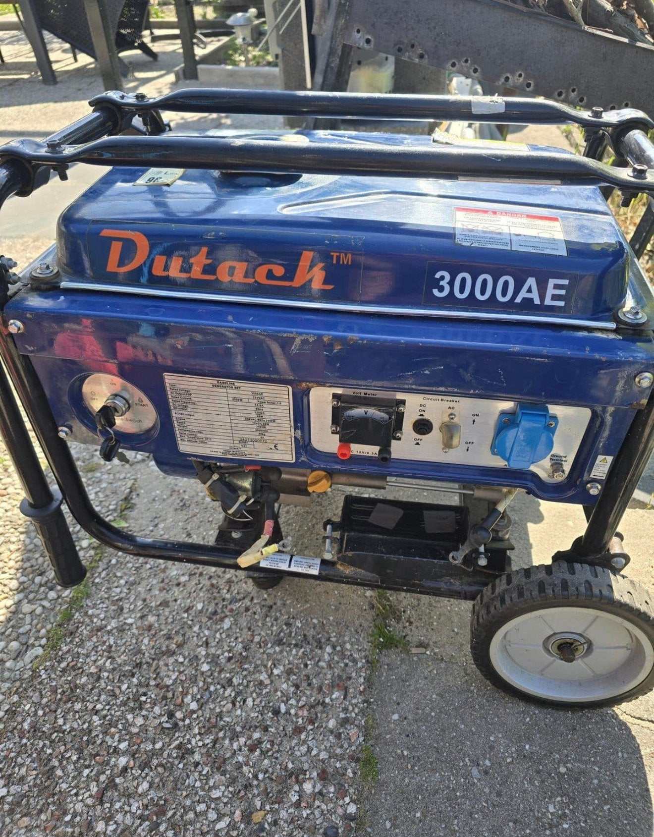 Dutack generator, Ophalen, Zo goed als nieuw