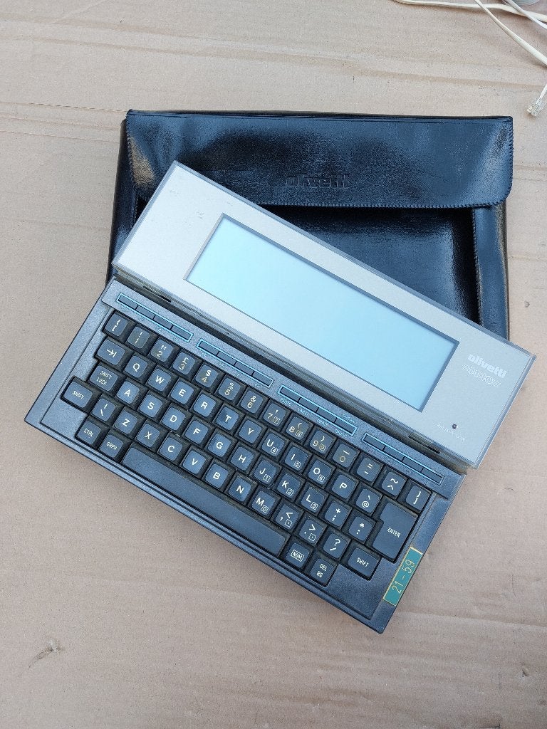 vintage Olivetti m10-UK laptop senoata 700B Tornado II tas, Ophalen of Verzenden