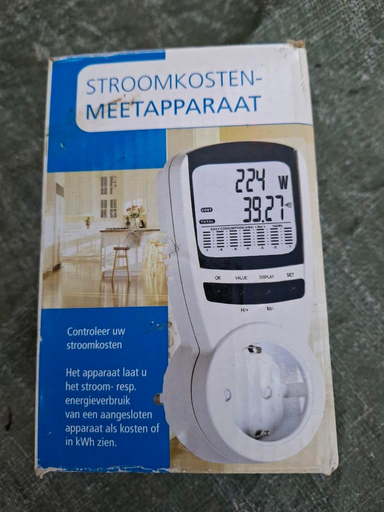 Stroomkosten-meetapparaat - Energieverbruik meter, Doe-het-zelf en Verbouw, Meetapparatuur, Ophalen of Verzenden