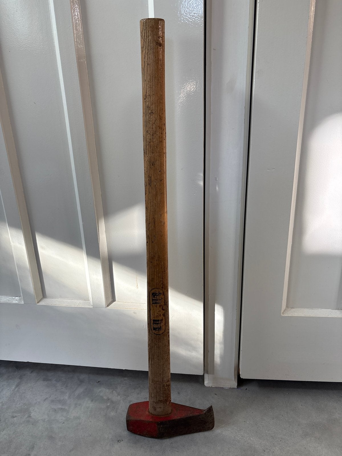 Gebruikte moker/kliefbijl met houten steel, 88cm, 3kg kop, Doe-het-zelf en Verbouw, Ophalen, Gebruikt, Hamer