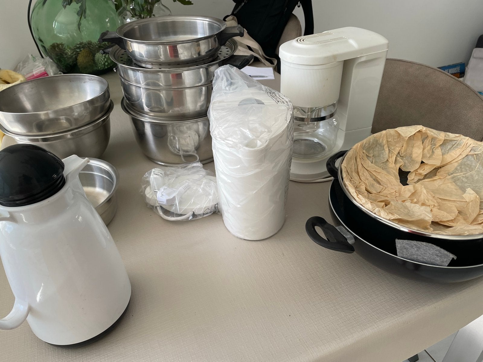 Diverse pannen en keukenbenodigdheden, Ophalen, Met deksel, Pannenset, Zo goed als nieuw