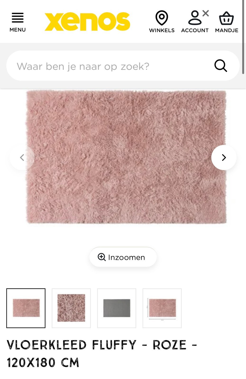 Vloer kleed (fluffy roze), Huis en Inrichting, Stoffering | Tapijten en Kleden, Ophalen, Zo goed als nieuw, Rechthoekig, 200 cm of meer