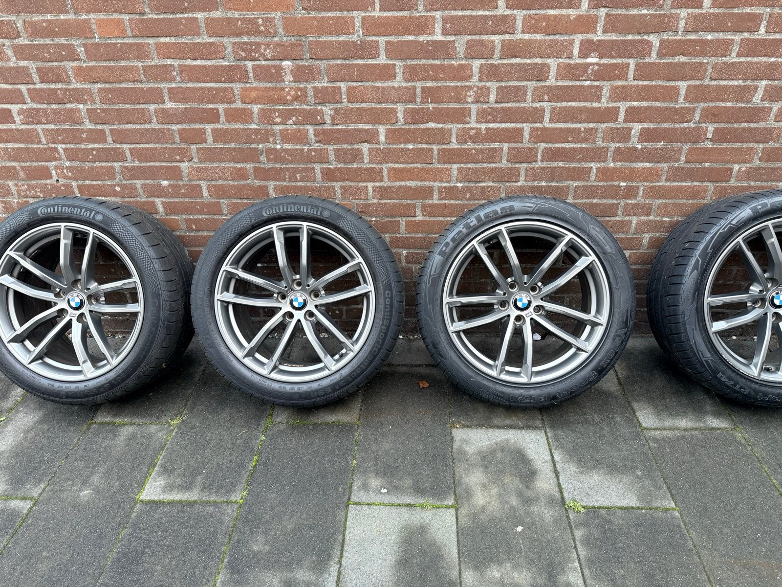BMW 18 inch breedset velgen met zomerbanden, Ophalen, 18 inch, Gebruikt, 275 mm