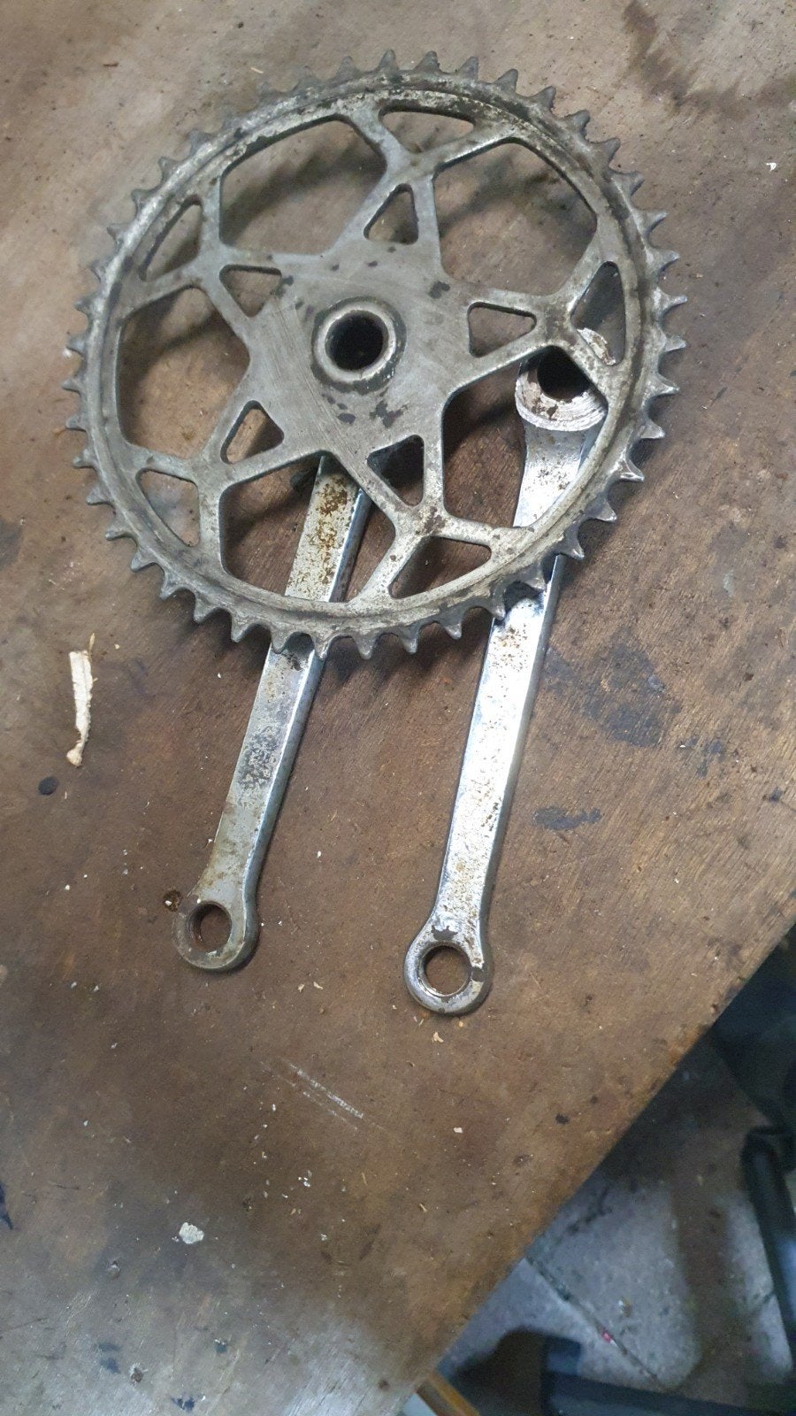 Tandstel / Crankstel Magneet fiets, Crankstel of Pedalen, Gebruikt, Magneet, Bakfiets
