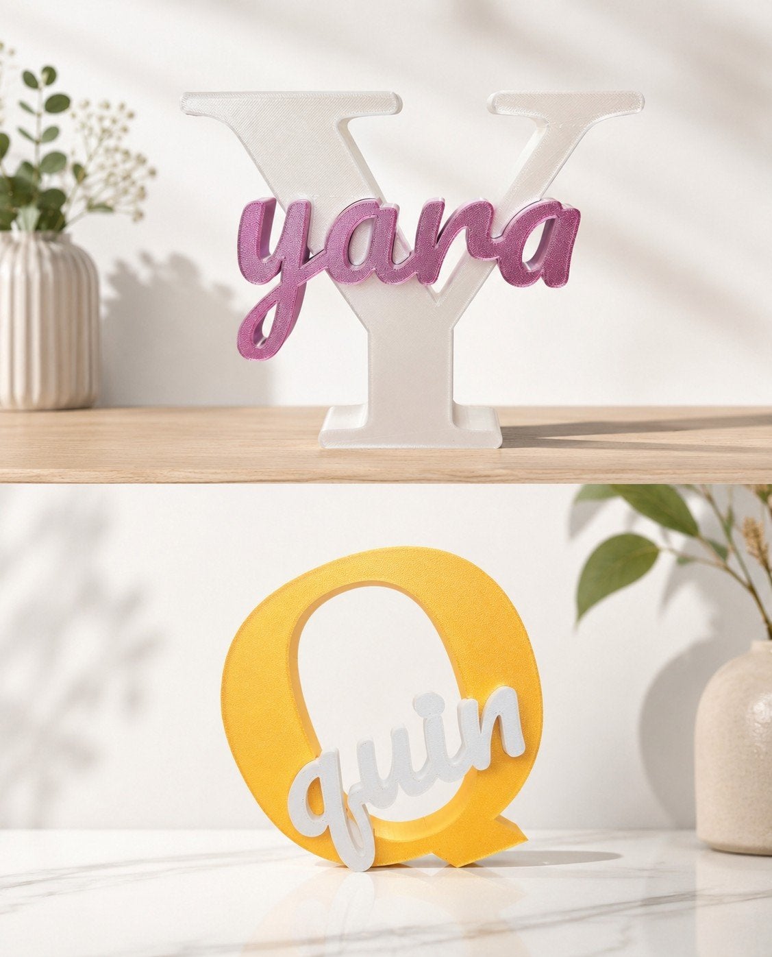 Gepersonaliseerde 3D-geprinte naamletters, Ophalen of Verzenden, Nieuw