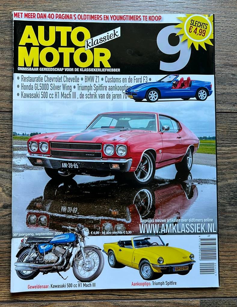 AMK: BMW Z1, Triumph Spitfire, Chevelle SS396, Boeken, Ophalen of Verzenden, Zo goed als nieuw, Algemeen