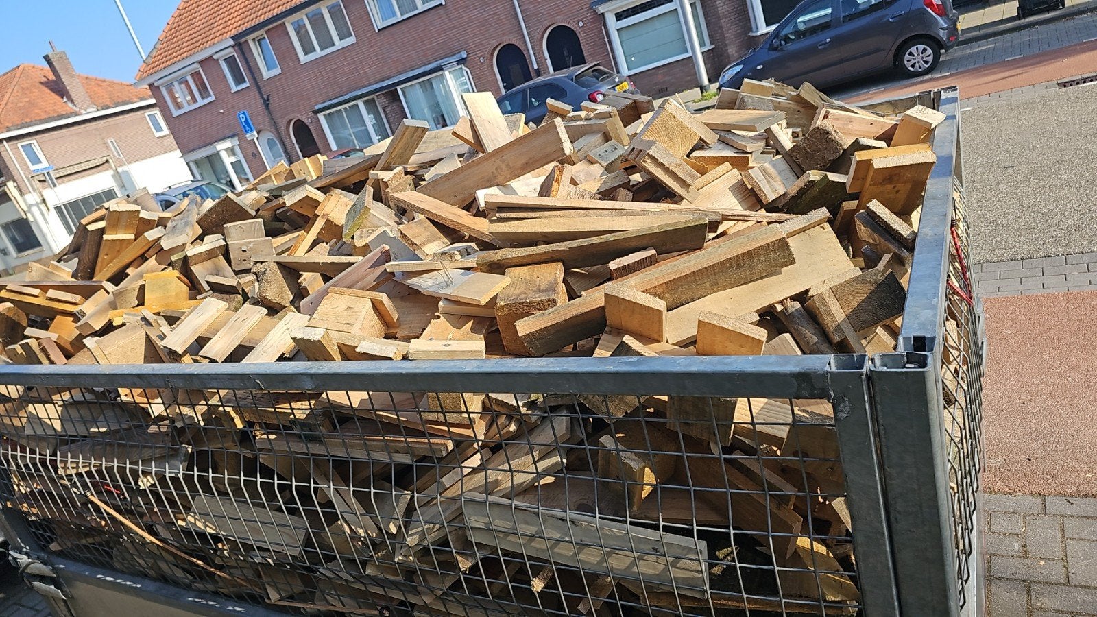 Mooi droog kachelhout te koop, Minder dan 3 m³, Ophalen of Verzenden, Blokken