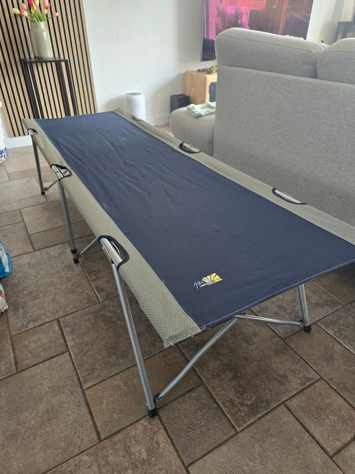 Opvouwbaar campingbed/stretcher met draagtas, Caravans en Kamperen, Ophalen of Verzenden, Zo goed als nieuw, Overige