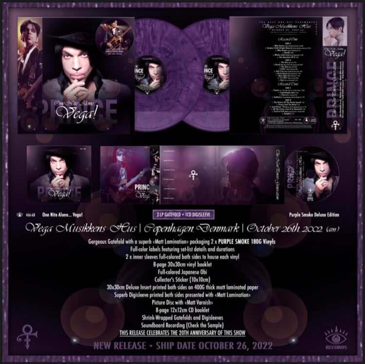 Prince - One Nite Alone Vega! 2LP+1CD (Purple Smoke Vinyl), Verzenden, Nieuw in verpakking, 12 inch