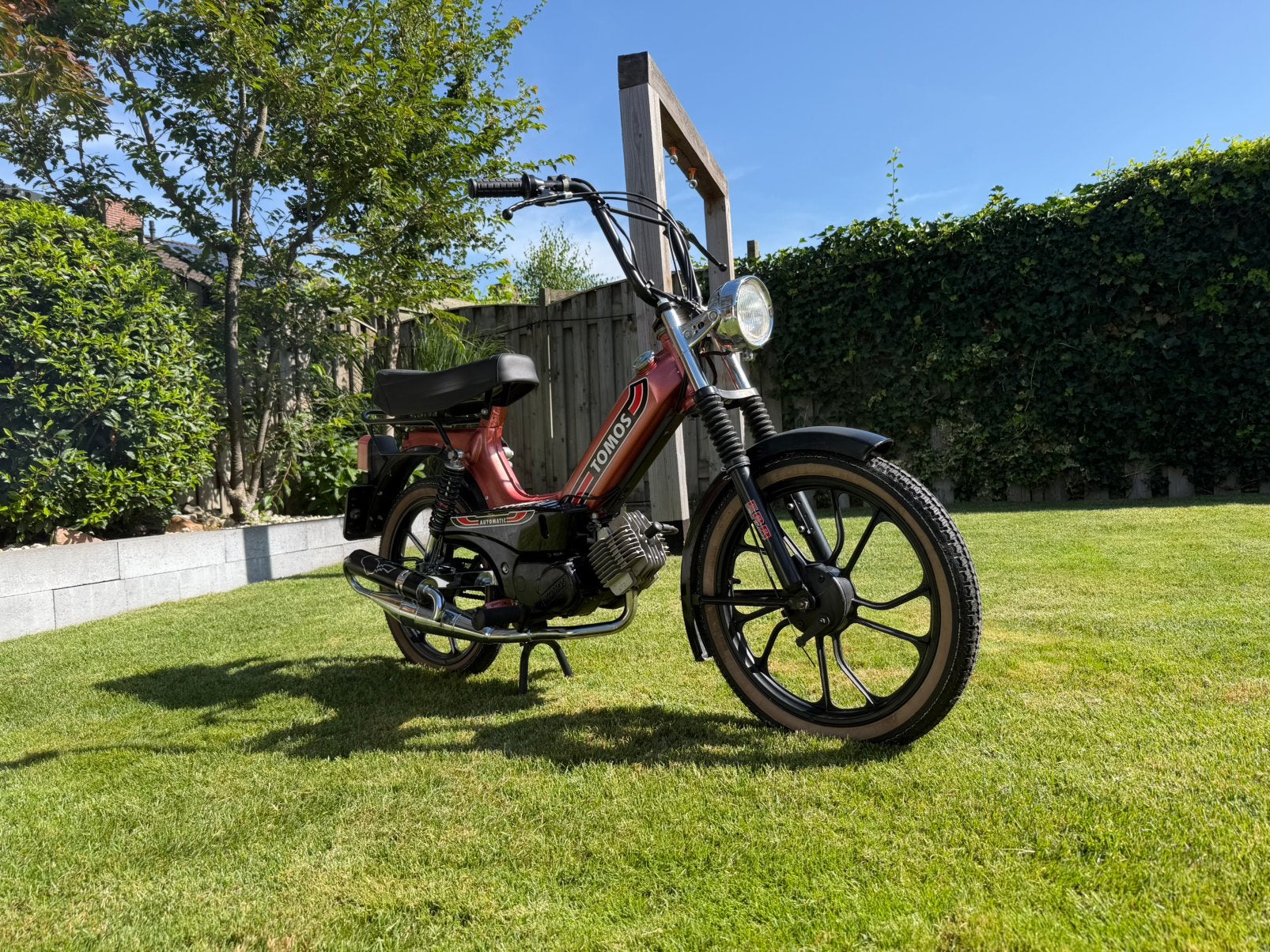 Tomos A35 - Blauw kenteken - metalic rood - 65cc, Fietsen en Brommers, Brommers | Tomos, Ophalen, Gebruikt, Standard