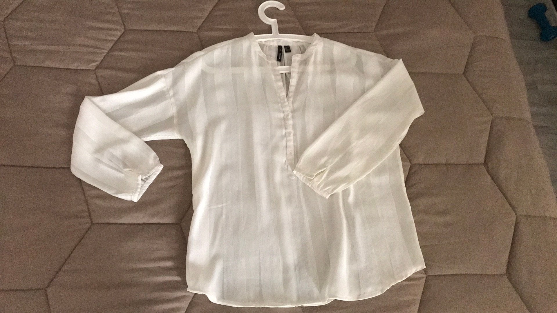 Witte dames blouse mango maat m, Ophalen of Verzenden, Nieuw, Maat 38/40 (M), Wit