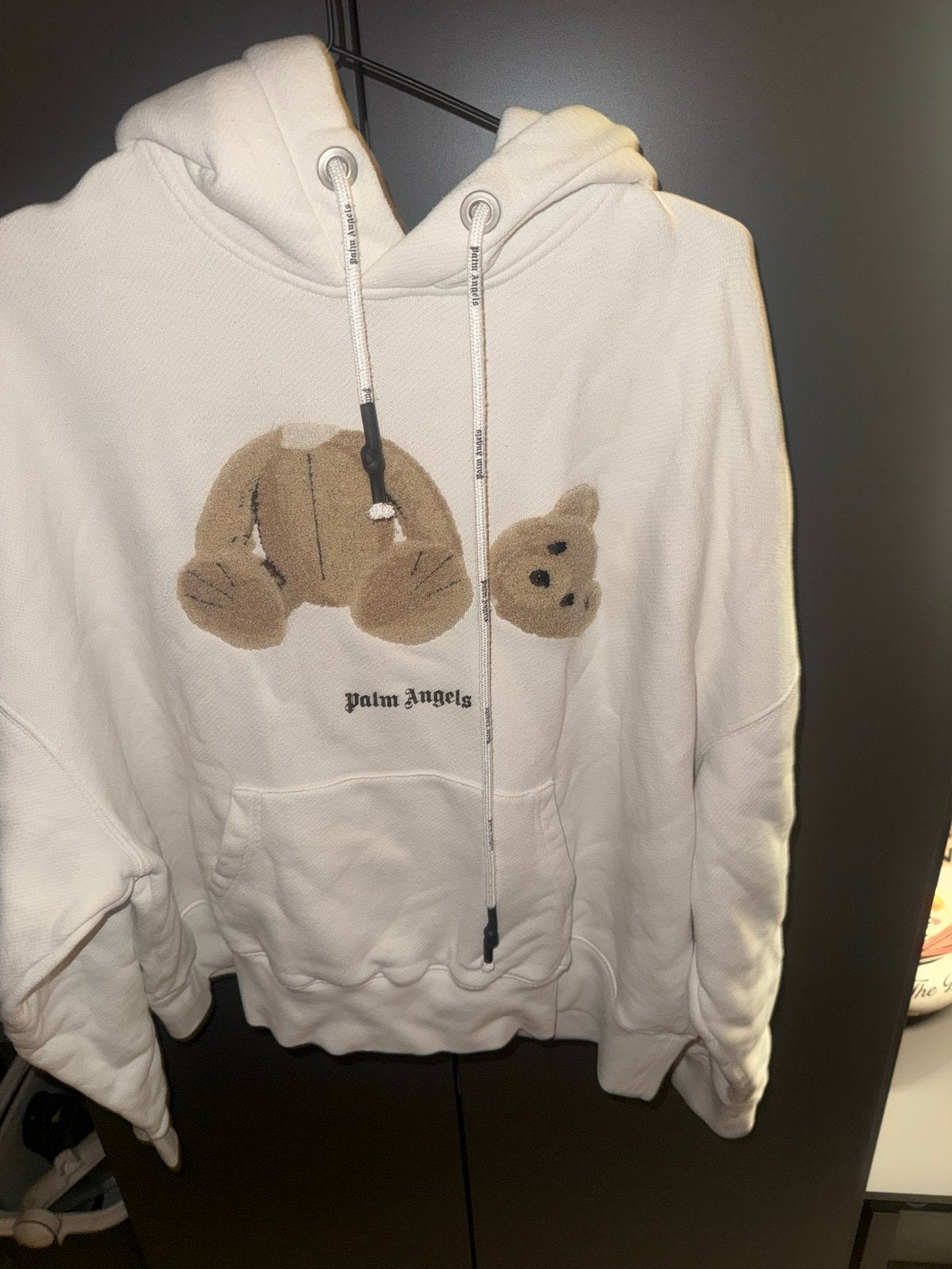 Palm Angels hoodie met teddybeer print, Ophalen of Verzenden, Zo goed als nieuw, Maat 52/54 (L), Wit