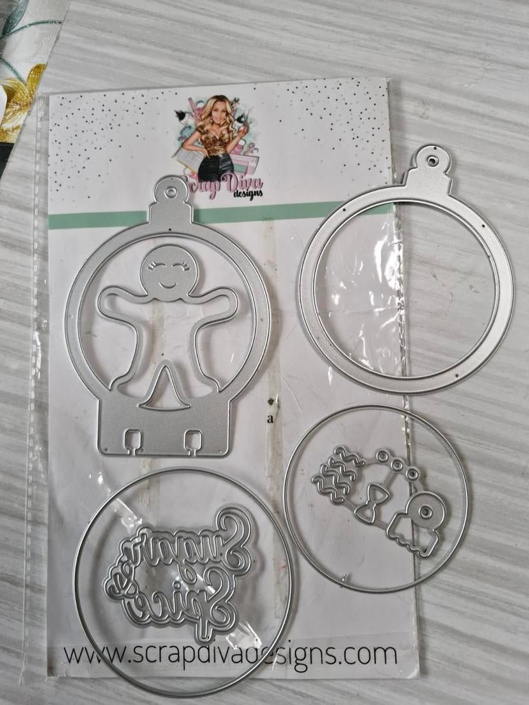 Scrap Diva Designs Memorydex Gingerbread Shaker Dies, Ophalen of Verzenden