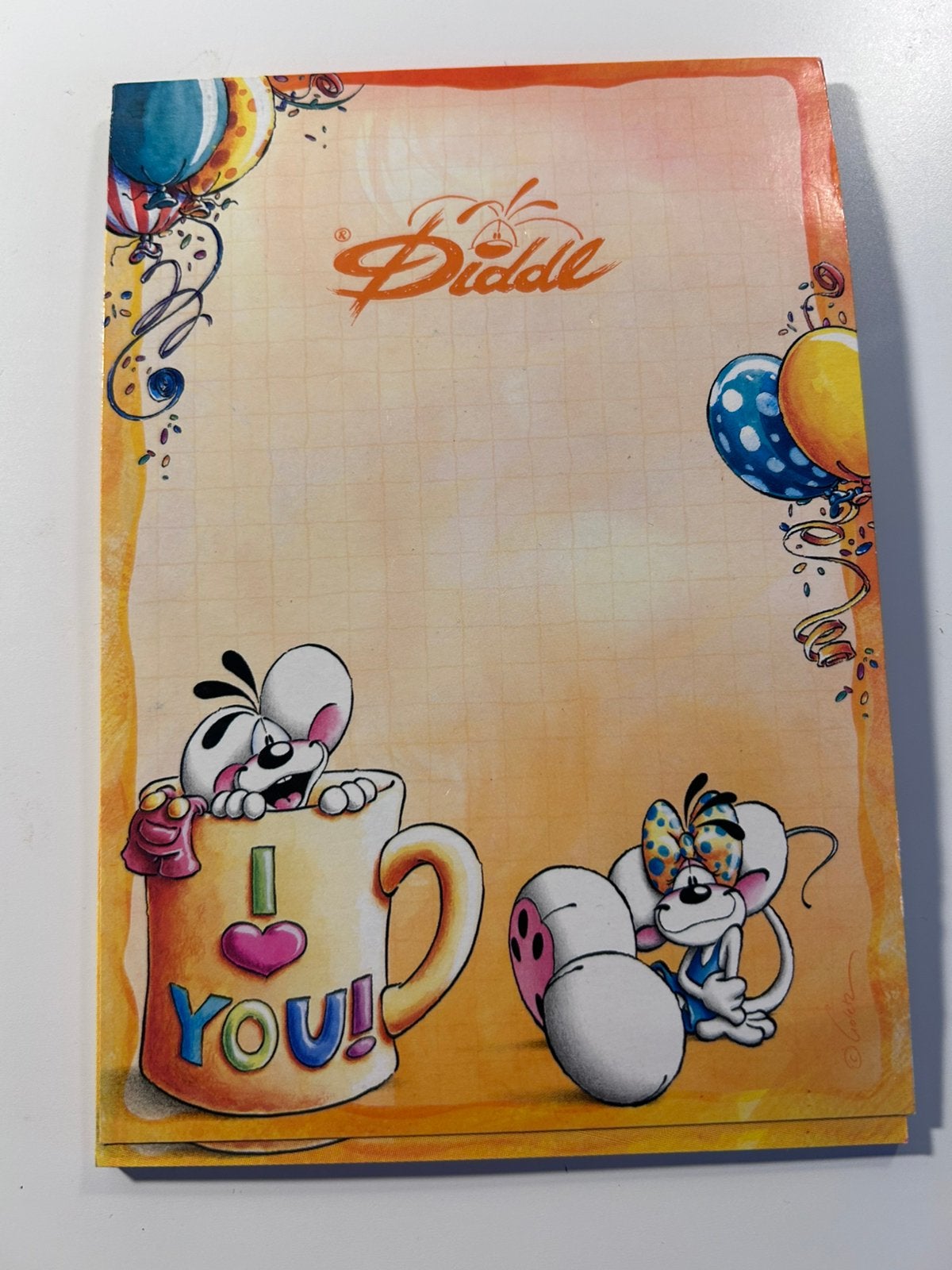 Diddl A6 blok, Verzamelen, Diddl, Ophalen, Zo goed als nieuw, Papier, Kaart of Schrift