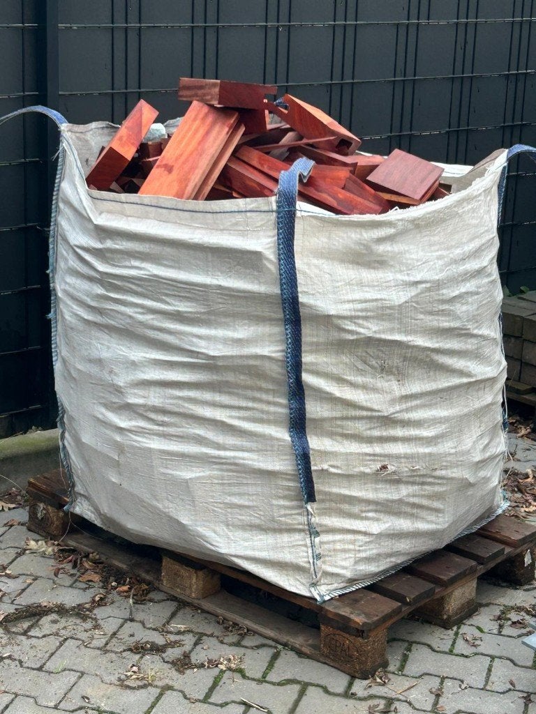 Padoek hardhout kachelhout in big bag | Veghel, Minder dan 3 m³, Ophalen, Overige houtsoorten, Blokken