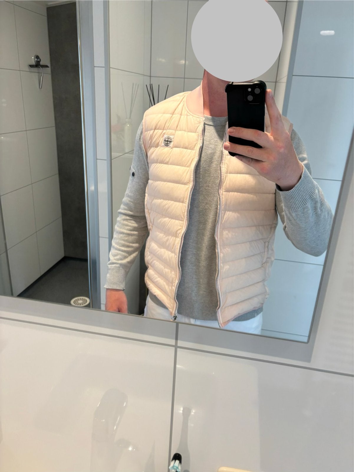 Stone Island bodywarmer - Maat L, Kleding | Heren, Ophalen of Verzenden, Zo goed als nieuw, Maat 52/54 (L), Roze