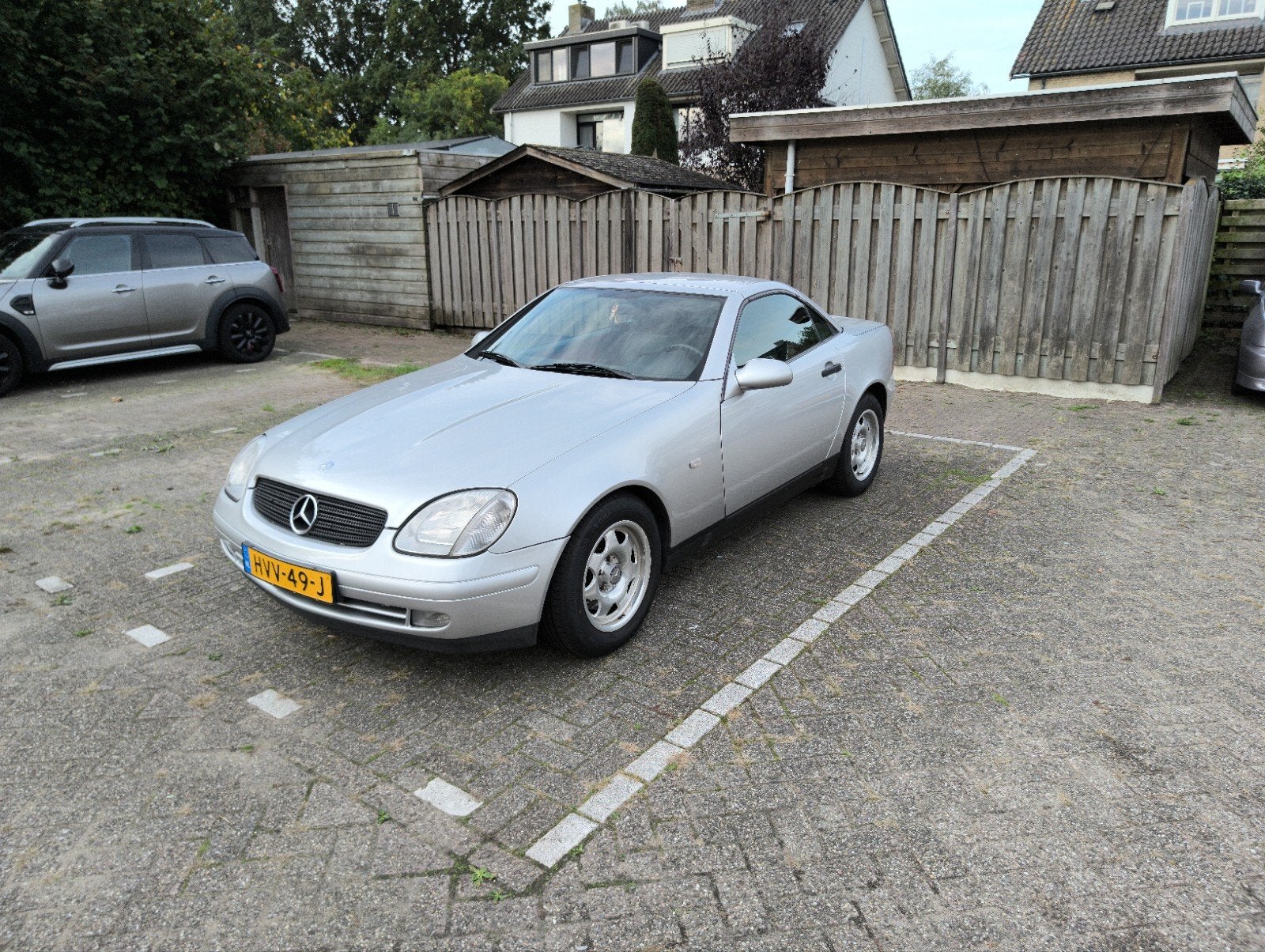 Mercedes-Benz SLK 200 1997 Grijs, Verwarmde buitenspiegels, 1998 cc, Cabriolet, Overige kleuren