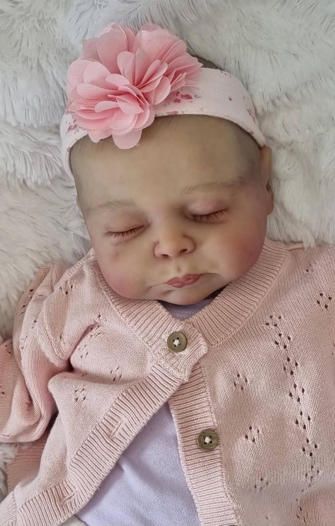 Reborn baby meisje 48cm NIEUW, Ophalen of Verzenden, Nieuw, Babypop, Levensecht of Reborn