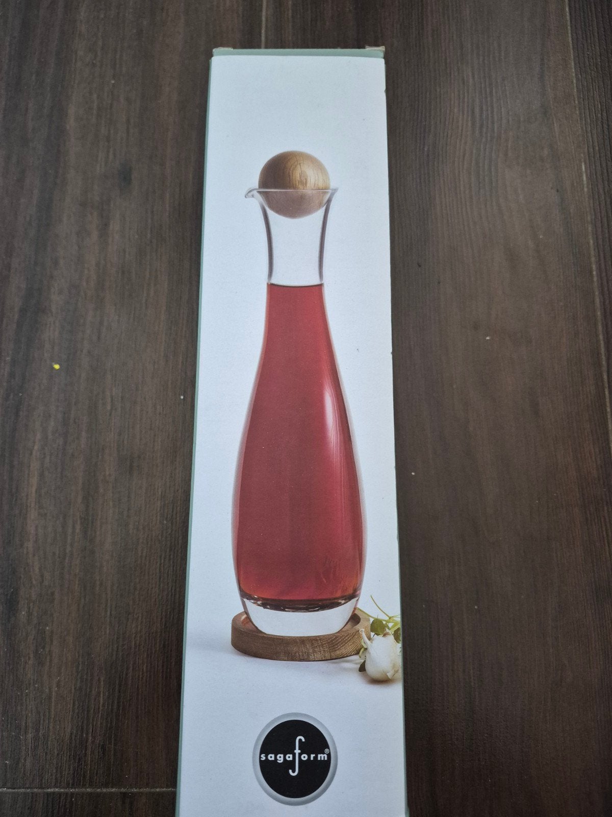 Sagaform OAK Olie/Azijnfles - Nieuw in doos, Nieuw, Ophalen of Verzenden, Overige merken, Glas