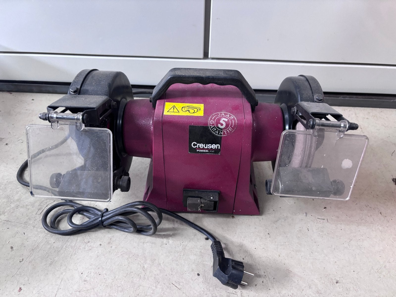 Creusen Slijpmachine DS 7150 TS - Werkbankslijpmachine, Ophalen of Verzenden, Zo goed als nieuw, Minder dan 700 watt, Werkbankslijpmachine