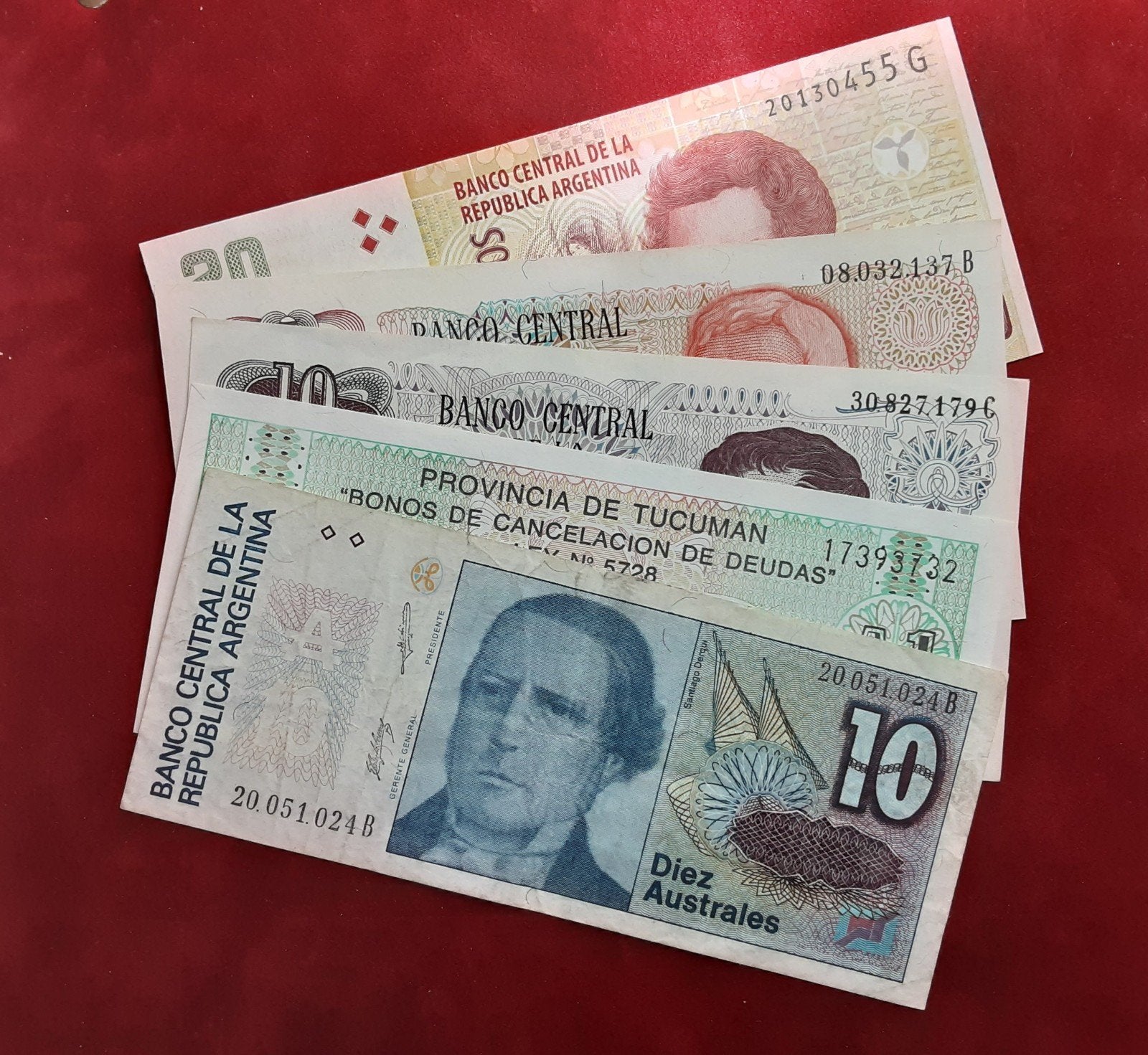Bankbiljetten set Argentinië, Postzegels en Munten, Bankbiljetten | Amerika, Ophalen of Verzenden, Zuid-Amerika