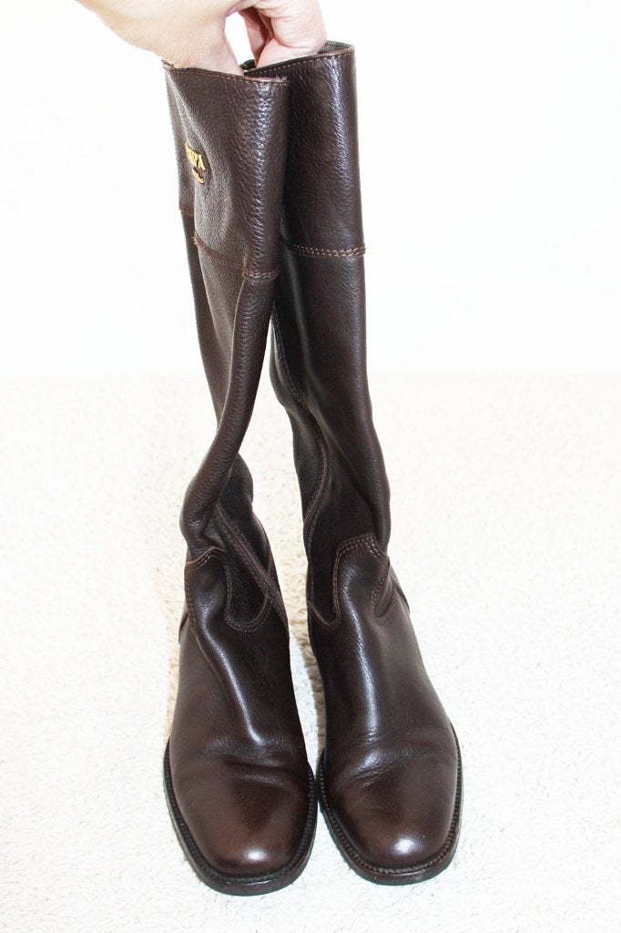 Schitterende Leren Scapa Laarzen -s6 (Maat 36) € 95,-, Hoge laarzen, Scapa, Bruin, Ophalen of Verzenden