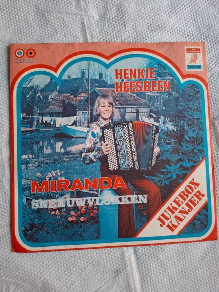 Henkie Heesbeen - Miranda / Sneeuwvlokken (Single), Cd's en Dvd's, Vinyl Singles, Gebruikt, Originele persing, Nederlandstalig