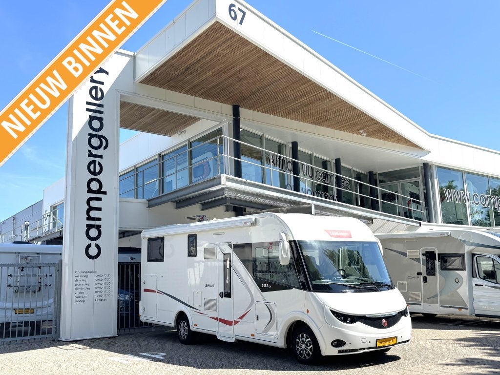 Challenger Sirius 3087 GA ENKELE BEDDEN + HEFBED EURO 6, Caravans en Kamperen, Campers, Fiat, 7 tot 8 meter, Bedrijf, Challenger