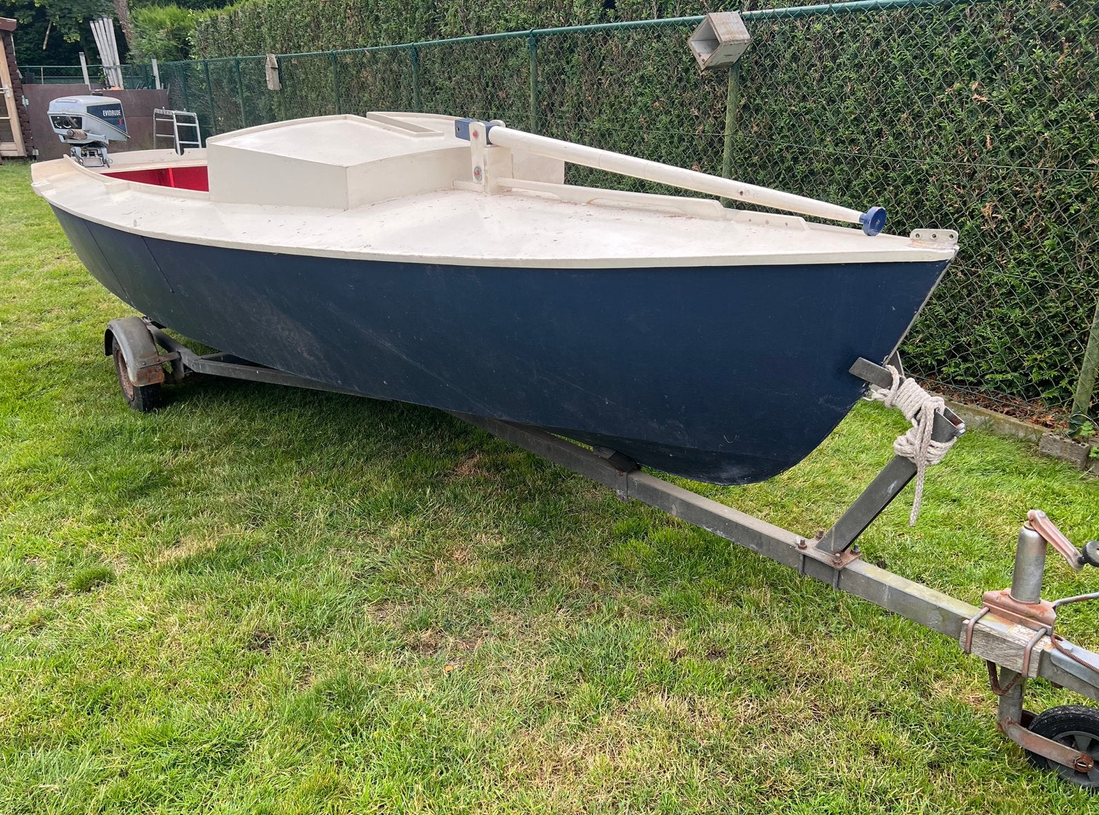 Boot (circa 5 meter met motor), Gebruikt, Buitenboordmotor, 5 m, Benzine