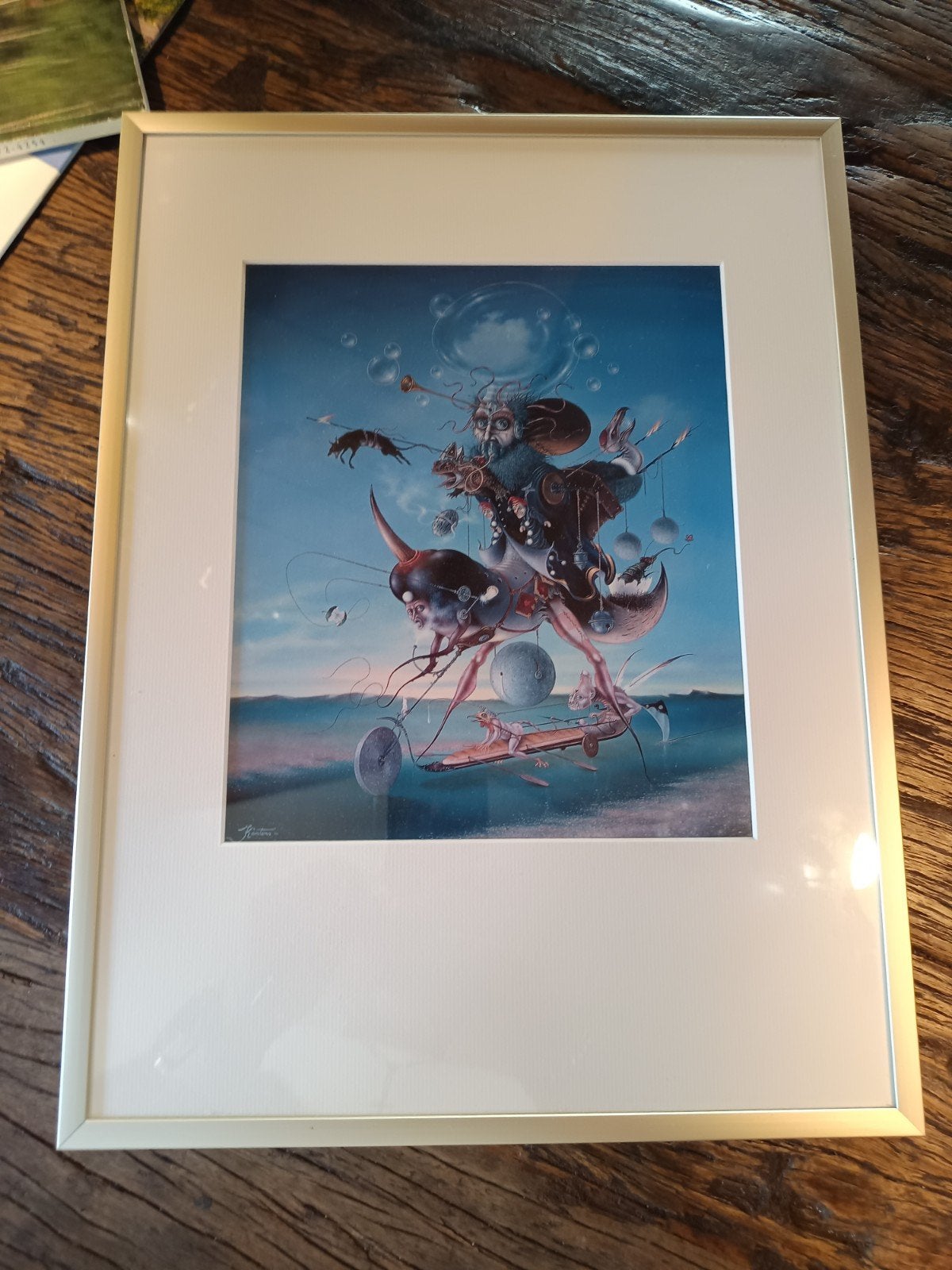 Serie ingelijste surrealistische prints, Ophalen, Nieuw, Minder dan 50 cm, Schilderij