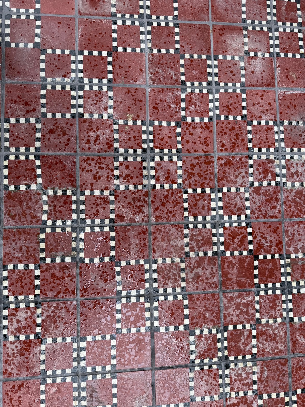 Antieke vloertegelg 17x17 cm, Tuin en Terras, Ophalen, Zo goed als nieuw, Beton, Terrastegels