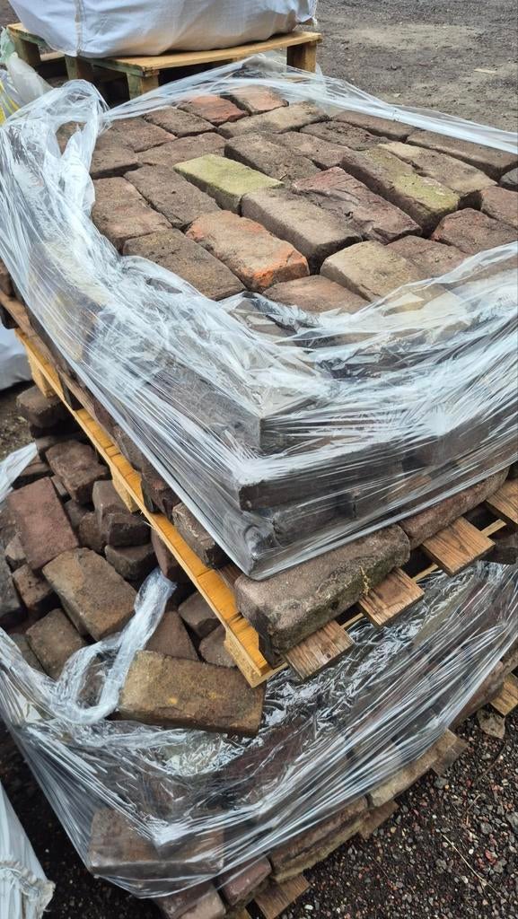 🧱✅️GEBAKKEN WAALTJES.  VIJFDUIMERS OP PALLETS & BIGBAGS, Tuin en Terras, Ophalen of Verzenden, Gebruikt, Keramiek, Klinkers