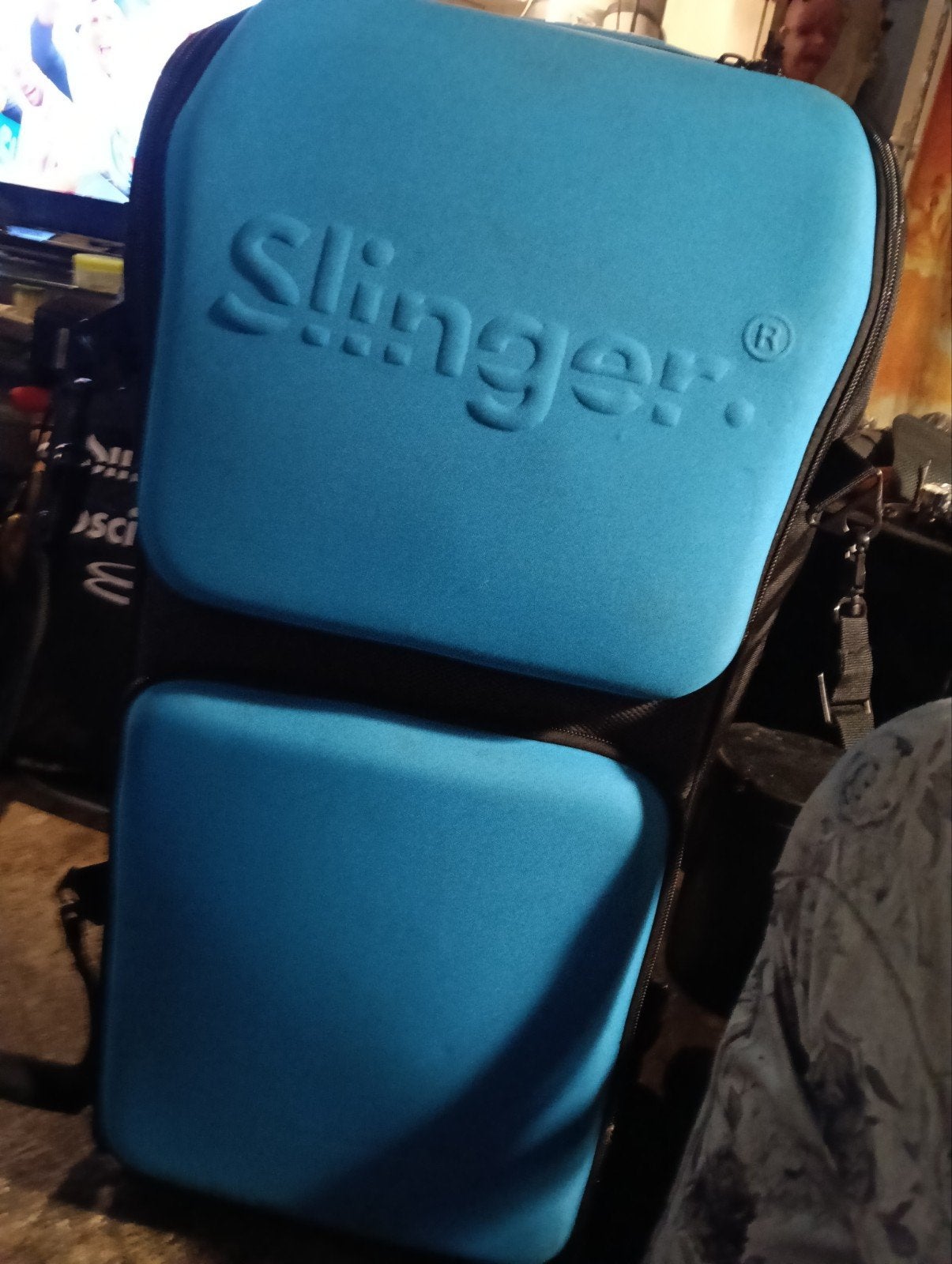 Slinger Bag T-One Launcher Tennis Ballenmachine, Sport en Fitness, Tennis, Ophalen, Zo goed als nieuw