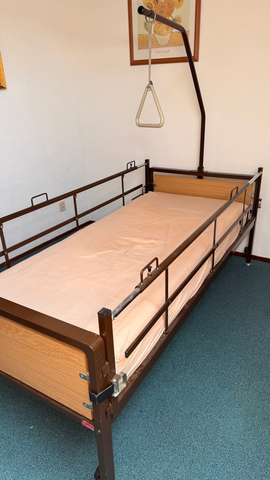 Verzorgingsbed met zijrek en papegaai, Diversen, Ophalen, Zo goed als nieuw
